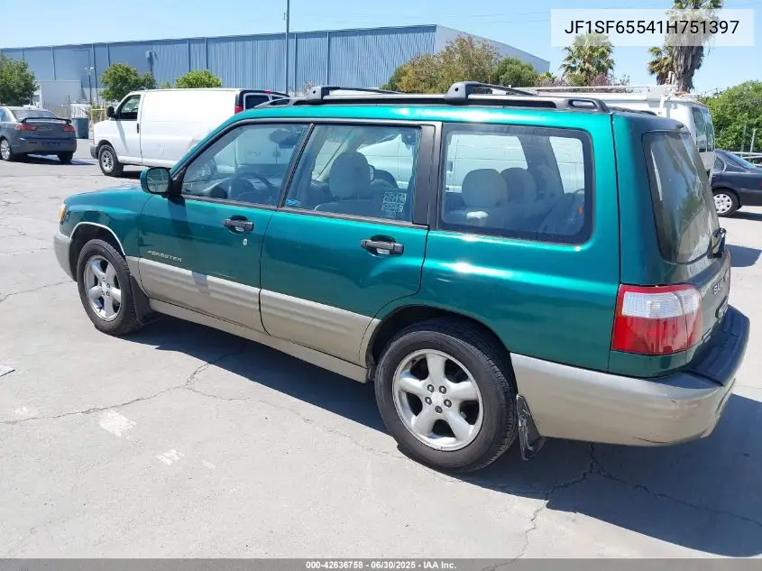 2001 Subaru Forester S VIN: JF1SF65541H751397 Lot: 42636758