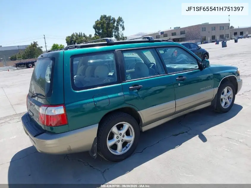 2001 Subaru Forester S VIN: JF1SF65541H751397 Lot: 42636758