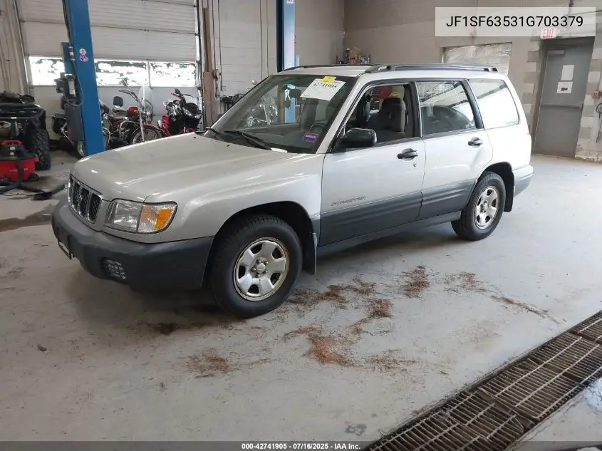 2001 Subaru Forester L VIN: JF1SF63531G703379 Lot: 42741905
