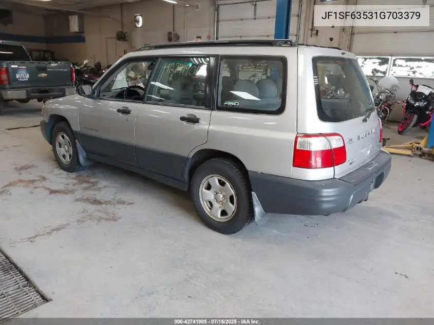 2001 Subaru Forester L VIN: JF1SF63531G703379 Lot: 42741905