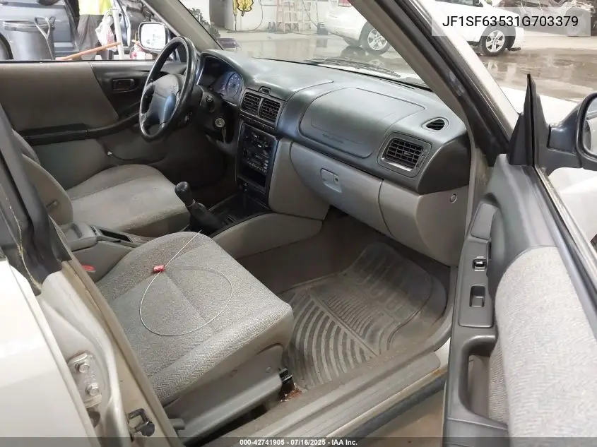 2001 Subaru Forester L VIN: JF1SF63531G703379 Lot: 42741905