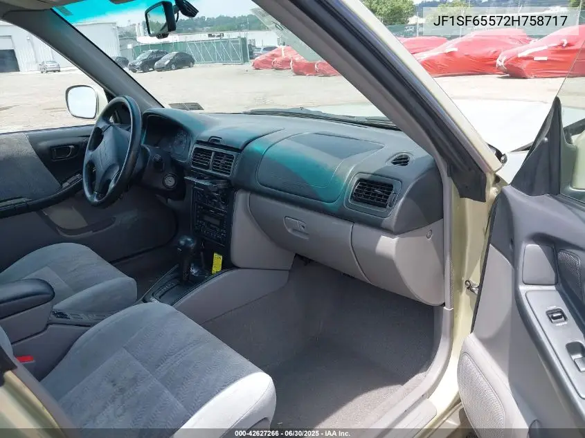 jf1sf65572h758717 JF1SF65572H758717 2002 Subaru Forester S