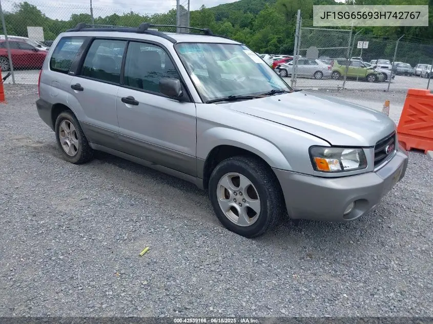 2003 Subaru Forester Xs VIN: JF1SG65693H742767 Lot: 42539166