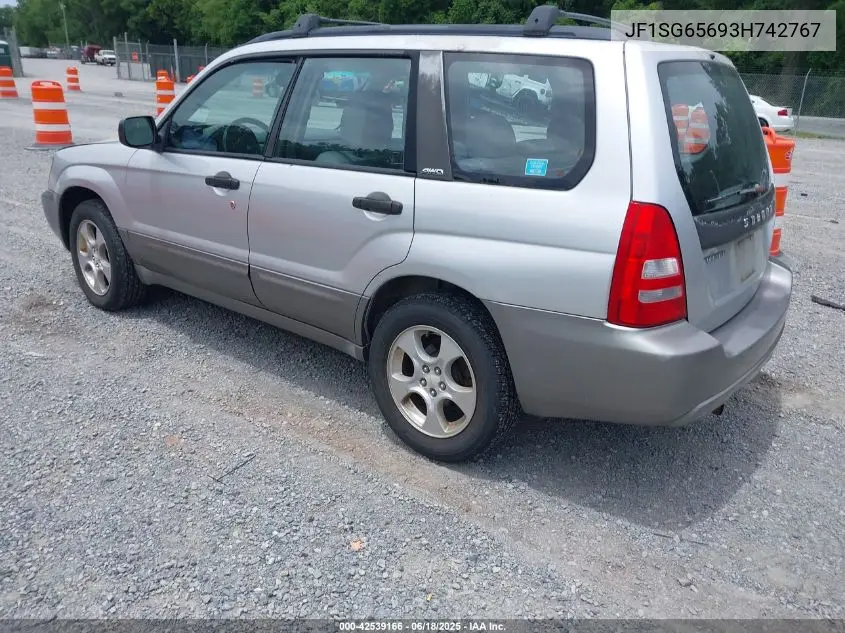 2003 Subaru Forester Xs VIN: JF1SG65693H742767 Lot: 42539166