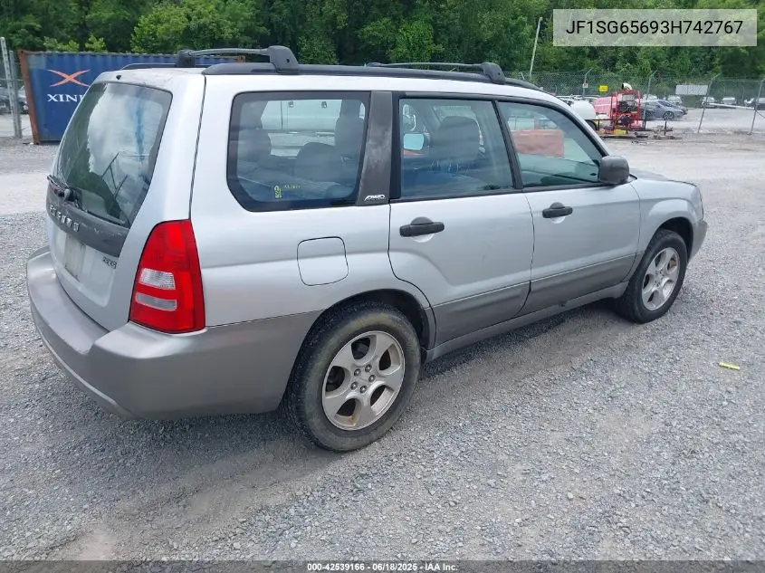 2003 Subaru Forester Xs VIN: JF1SG65693H742767 Lot: 42539166