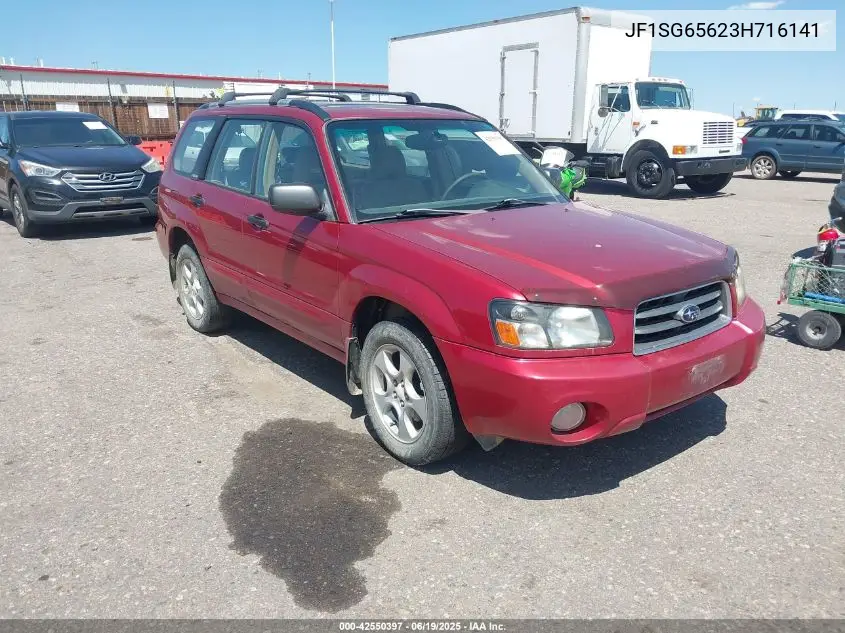 2003 Subaru Forester Xs VIN: JF1SG65623H716141 Lot: 42550397