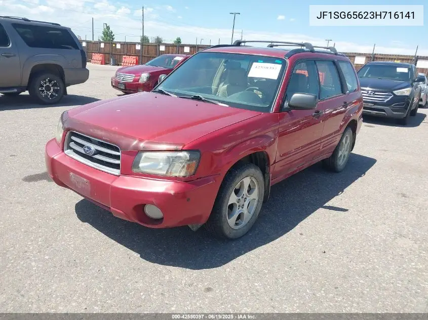 2003 Subaru Forester Xs VIN: JF1SG65623H716141 Lot: 42550397
