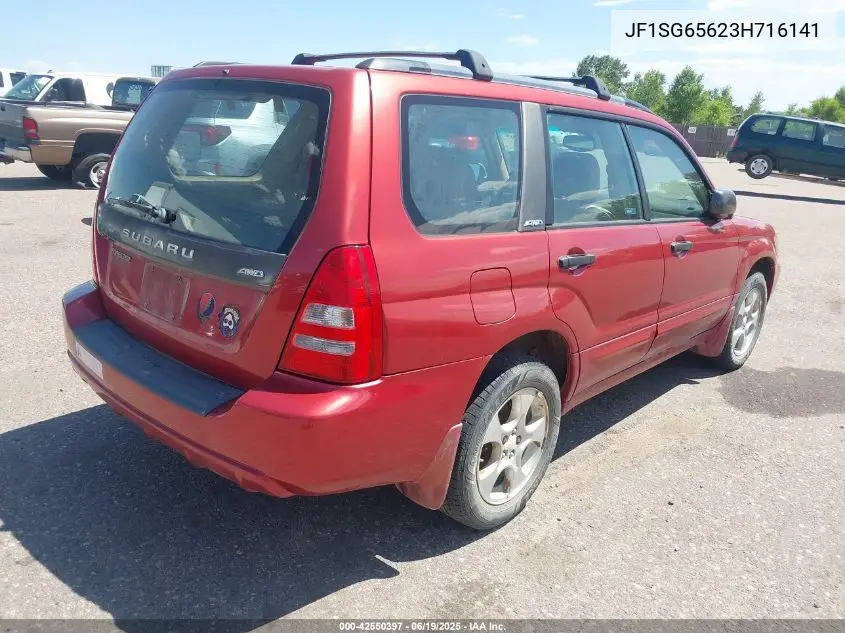2003 Subaru Forester Xs VIN: JF1SG65623H716141 Lot: 42550397