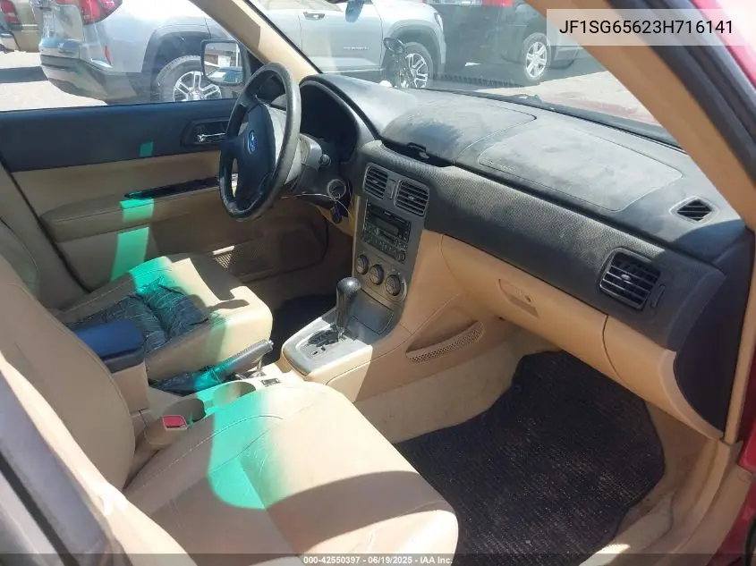 2003 Subaru Forester Xs VIN: JF1SG65623H716141 Lot: 42550397