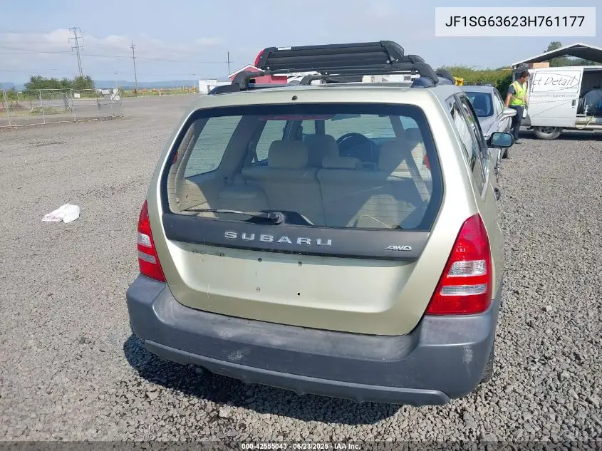 2003 Subaru Forester 2.5X VIN: JF1SG63623H761177 Lot: 42555043