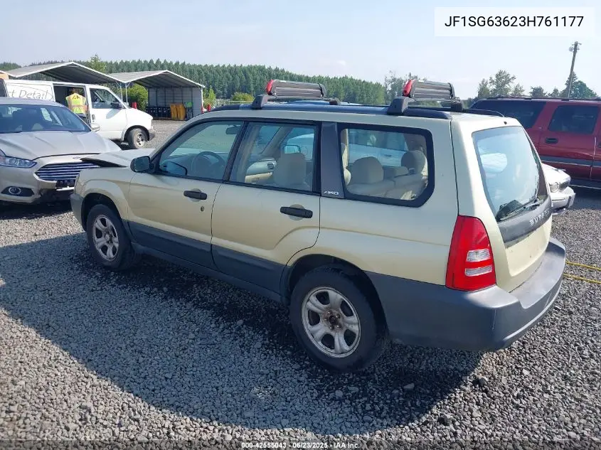 2003 Subaru Forester 2.5X VIN: JF1SG63623H761177 Lot: 42555043