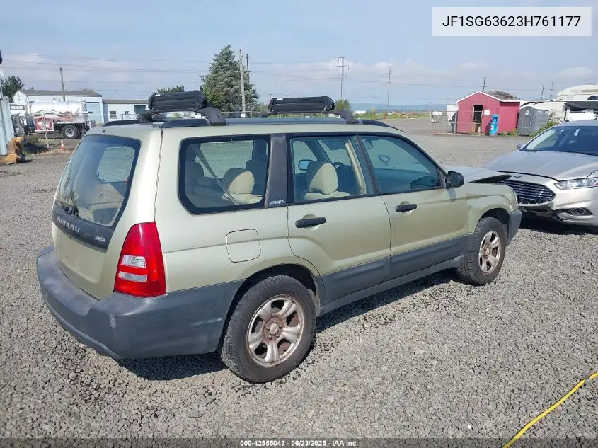 2003 Subaru Forester 2.5X VIN: JF1SG63623H761177 Lot: 42555043