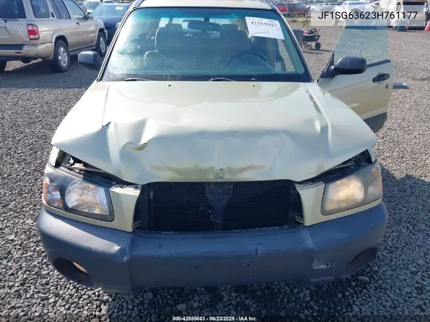 2003 Subaru Forester 2.5X VIN: JF1SG63623H761177 Lot: 42555043