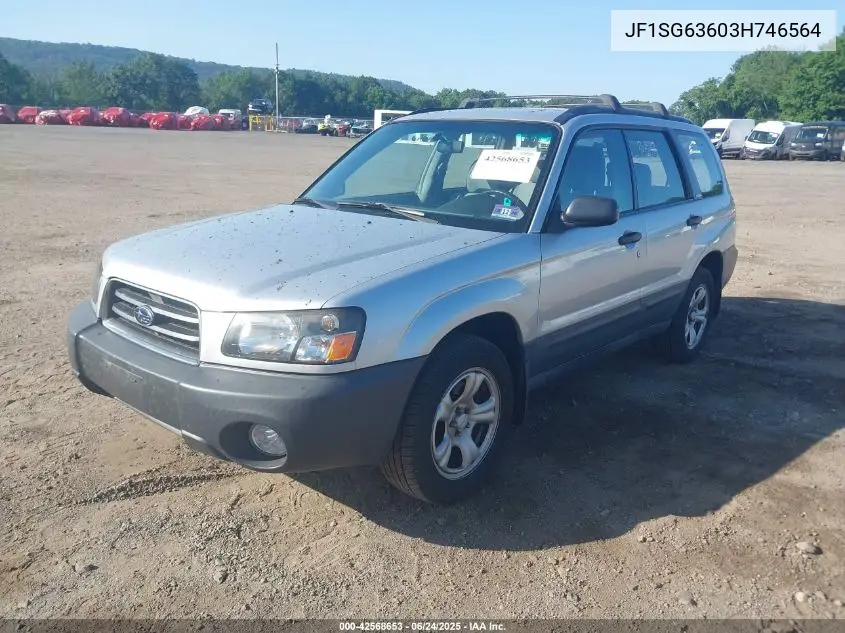 2003 Subaru Forester X VIN: JF1SG63603H746564 Lot: 42568653