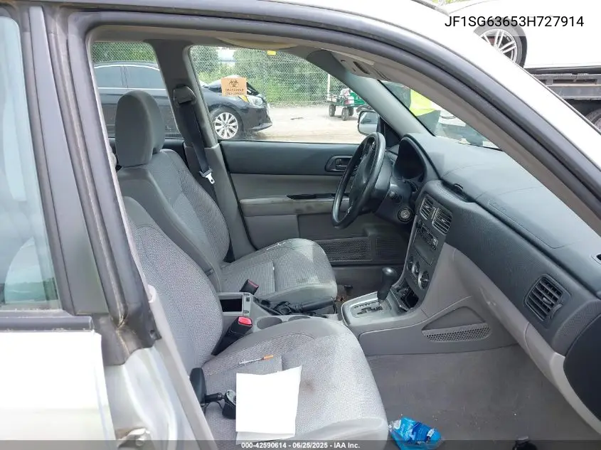 2003 Subaru Forester X VIN: JF1SG63653H727914 Lot: 42590614
