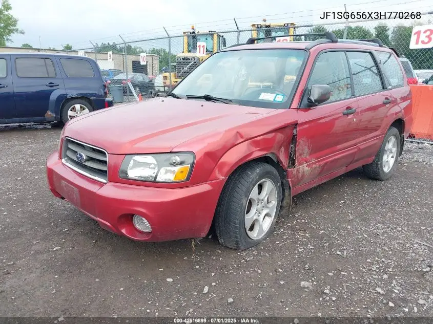 2003 Subaru Forester Xs VIN: JF1SG656X3H770268 Lot: 42616899
