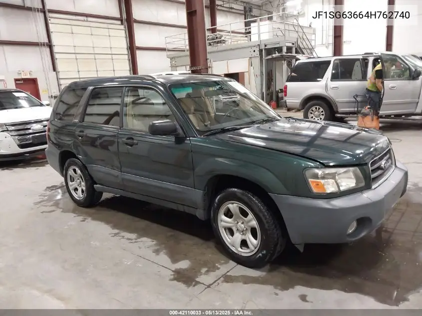 2004 Subaru Forester 2.5X VIN: JF1SG63664H762740 Lot: 42110033