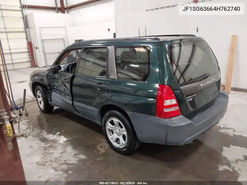 2004 Subaru Forester 2.5X VIN: JF1SG63664H762740 Lot: 42110033
