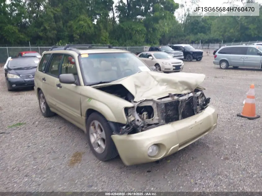 2004 Subaru Forester 2.5Xs VIN: JF1SG65684H760470 Lot: 42545558
