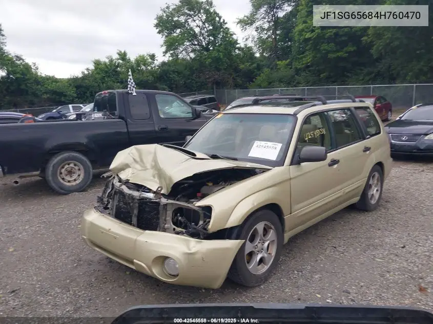 2004 Subaru Forester 2.5Xs VIN: JF1SG65684H760470 Lot: 42545558