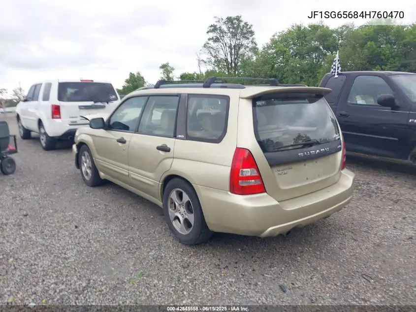 2004 Subaru Forester 2.5Xs VIN: JF1SG65684H760470 Lot: 42545558