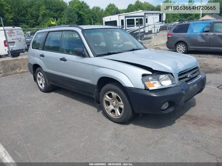 2004 Subaru Forester 2.5X VIN: JF1SG63664H720665 Lot: 42605682