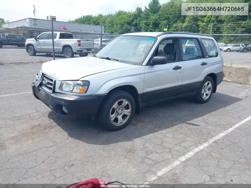 2004 Subaru Forester 2.5X VIN: JF1SG63664H720665 Lot: 42605682