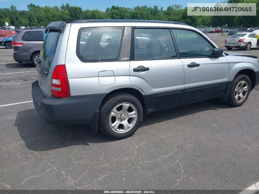 2004 Subaru Forester 2.5X VIN: JF1SG63664H720665 Lot: 42605682