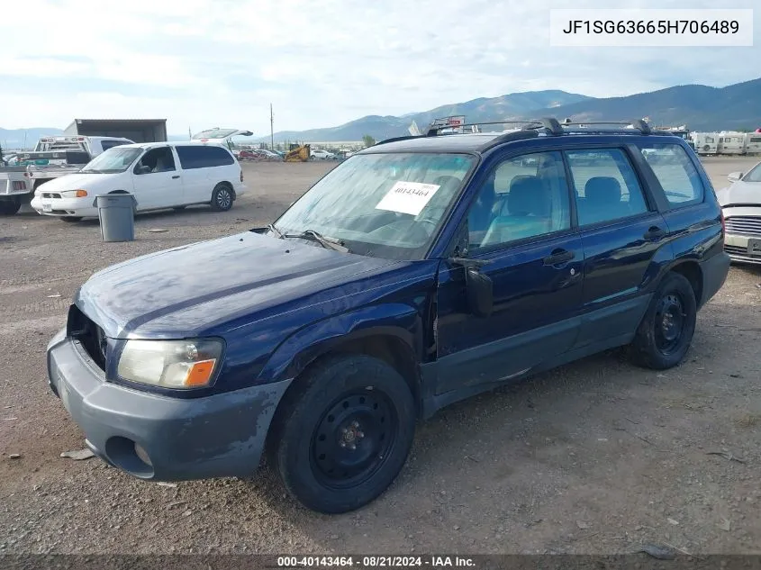 2005 Subaru Forester 2.5X VIN: JF1SG63665H706489 Lot: 40143464