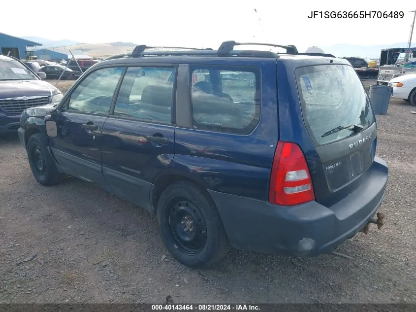 2005 Subaru Forester 2.5X VIN: JF1SG63665H706489 Lot: 40143464