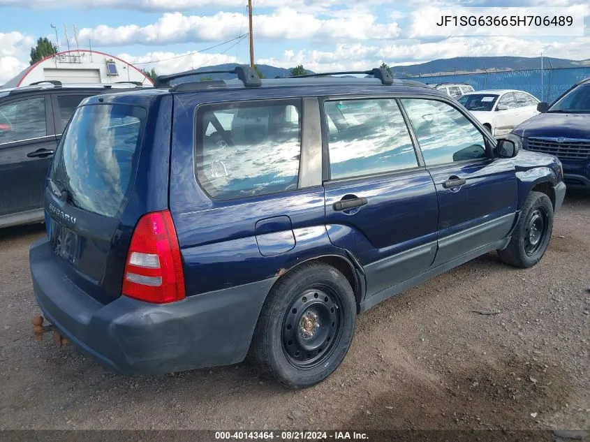 2005 Subaru Forester 2.5X VIN: JF1SG63665H706489 Lot: 40143464