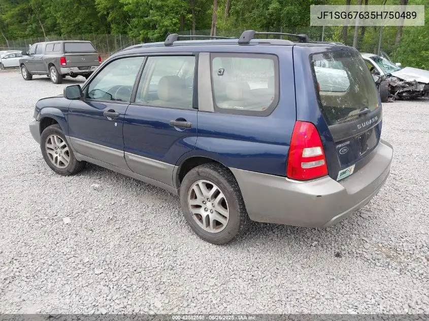 2005 Subaru Forester 2.5Xs L.l. Bean VIN: JF1SG67635H750489 Lot: 42582558
