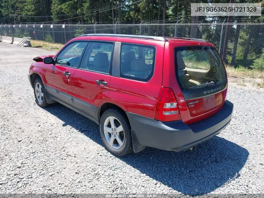 2005 Subaru Forester 2.5X VIN: JF1SG63625H721328 Lot: 42625911