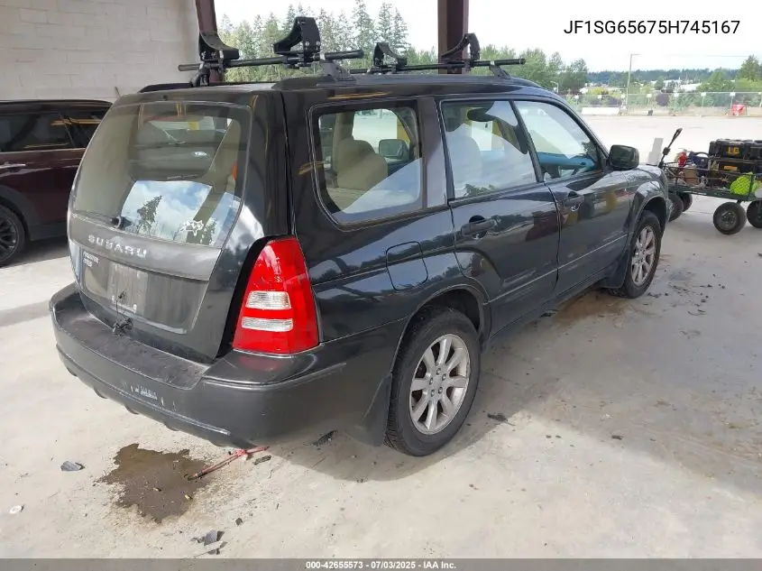 2005 Subaru Forester 2.5Xs VIN: JF1SG65675H745167 Lot: 42655573