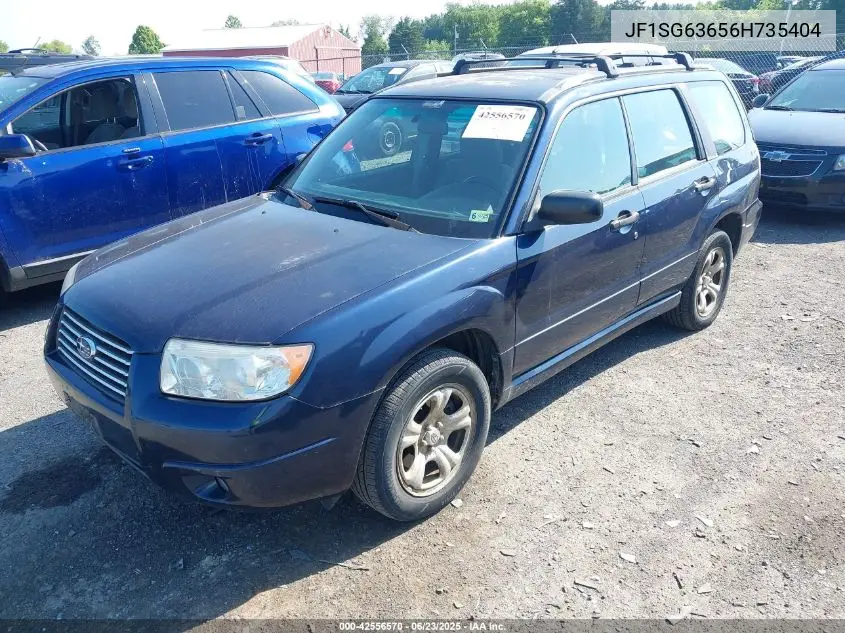 2006 Subaru Forester 2.5X VIN: JF1SG63656H735404 Lot: 42556570