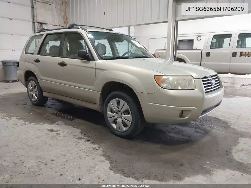 2006 Subaru Forester 2.5X VIN: JF1SG63656H706209 Lot: 42588679