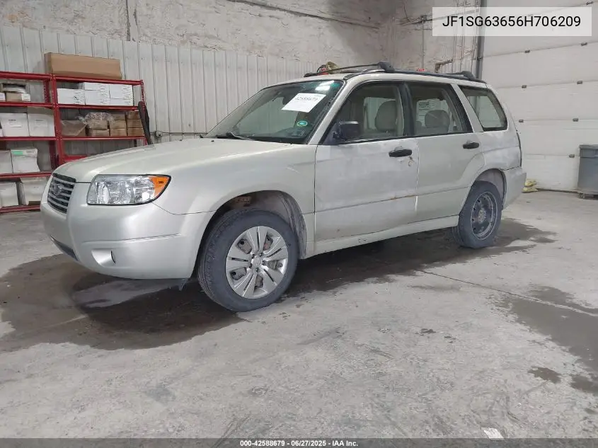 2006 Subaru Forester 2.5X VIN: JF1SG63656H706209 Lot: 42588679
