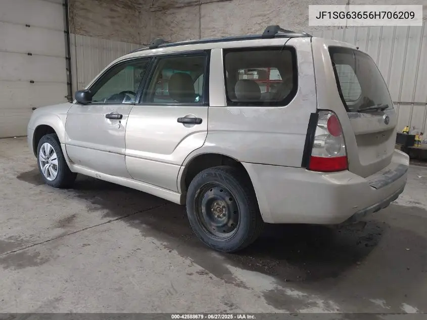 2006 Subaru Forester 2.5X VIN: JF1SG63656H706209 Lot: 42588679