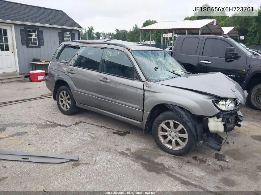 2006 Subaru Forester 2.5X VIN: JF1SG656X6H723701 Lot: 42603600