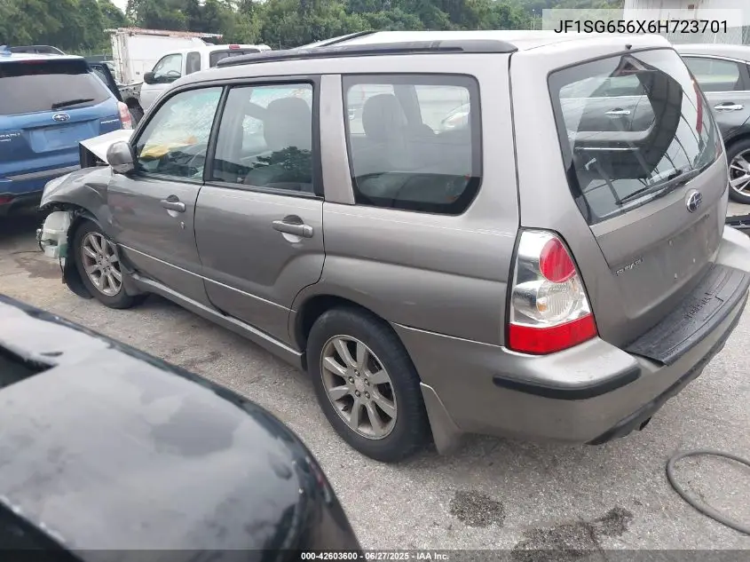 2006 Subaru Forester 2.5X VIN: JF1SG656X6H723701 Lot: 42603600