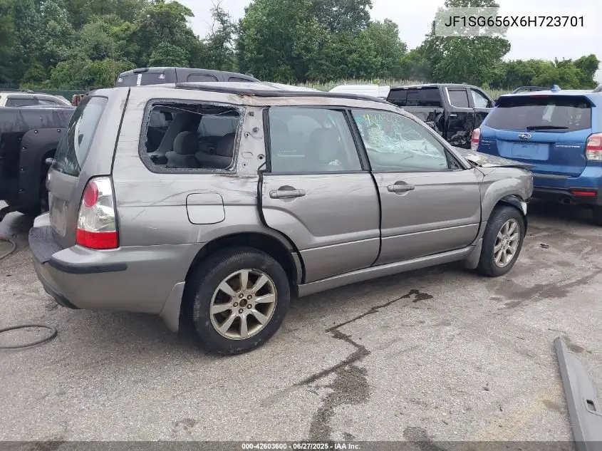 2006 Subaru Forester 2.5X VIN: JF1SG656X6H723701 Lot: 42603600