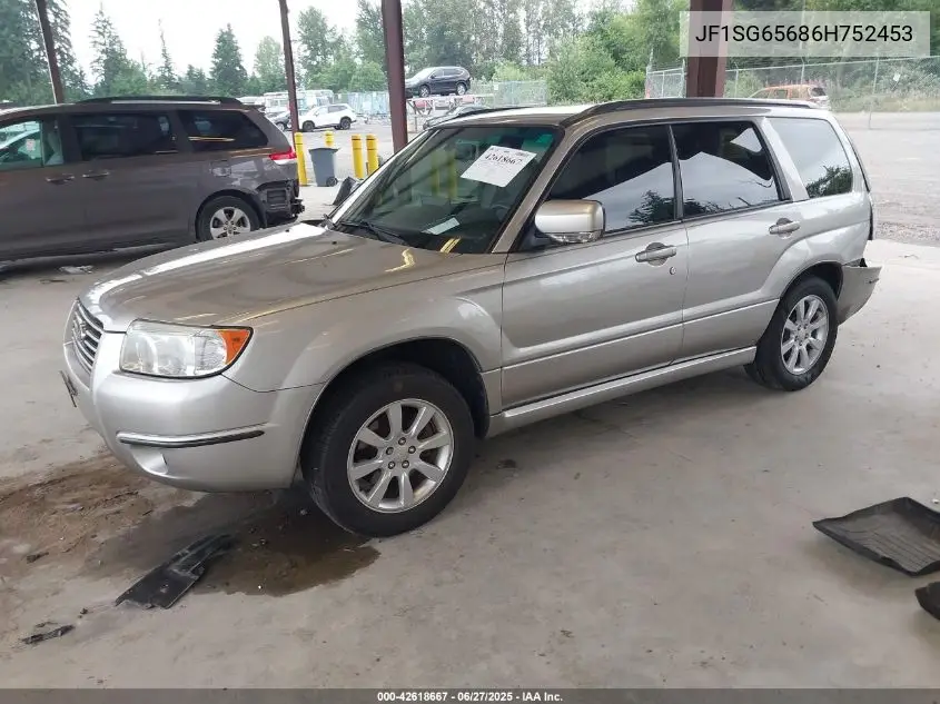 2006 Subaru Forester 2.5X VIN: JF1SG65686H752453 Lot: 42618667