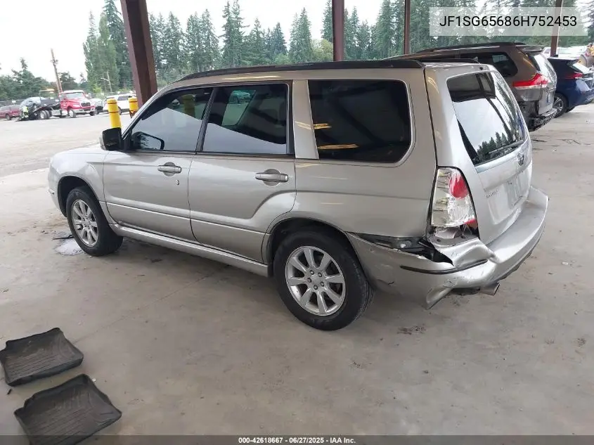 2006 Subaru Forester 2.5X VIN: JF1SG65686H752453 Lot: 42618667