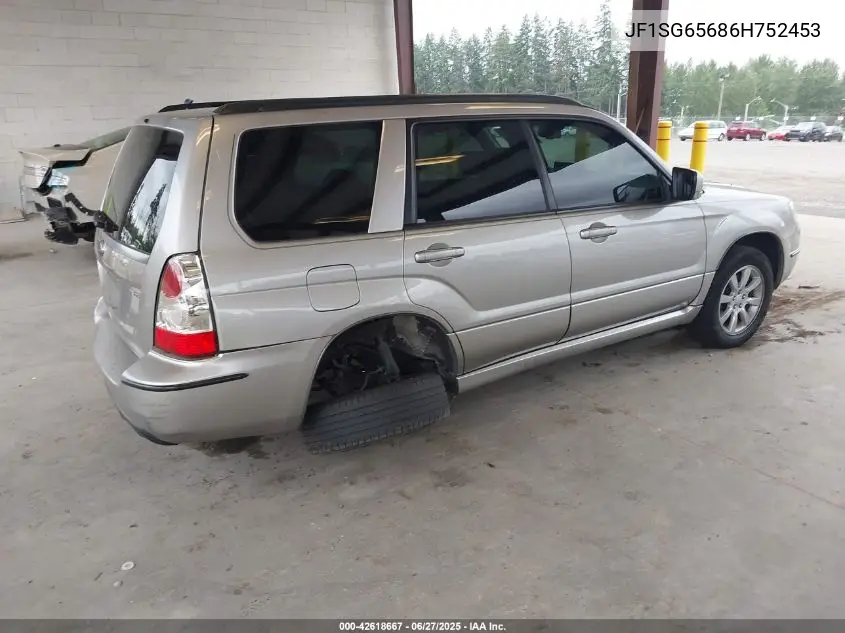 2006 Subaru Forester 2.5X VIN: JF1SG65686H752453 Lot: 42618667