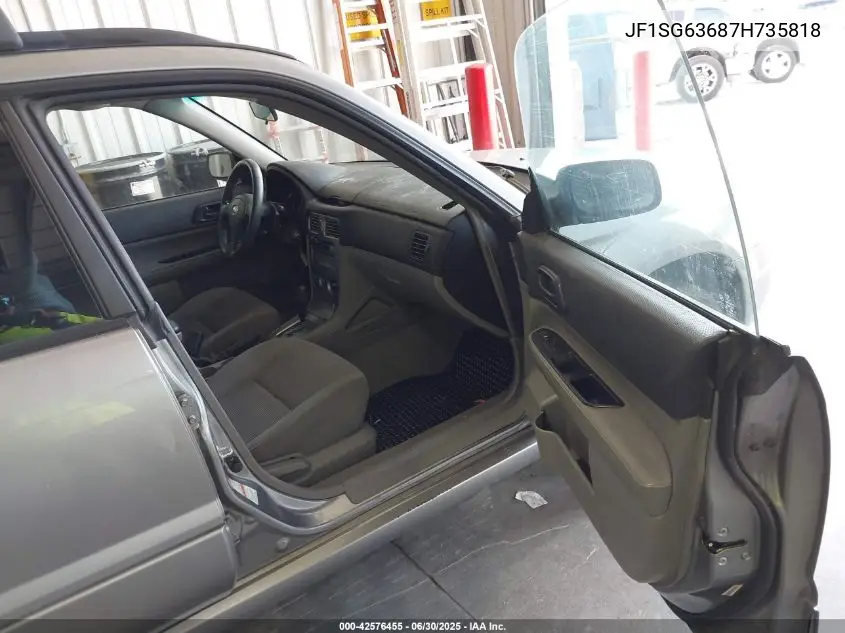 2007 Subaru Forester 2.5X VIN: JF1SG63687H735818 Lot: 42576455