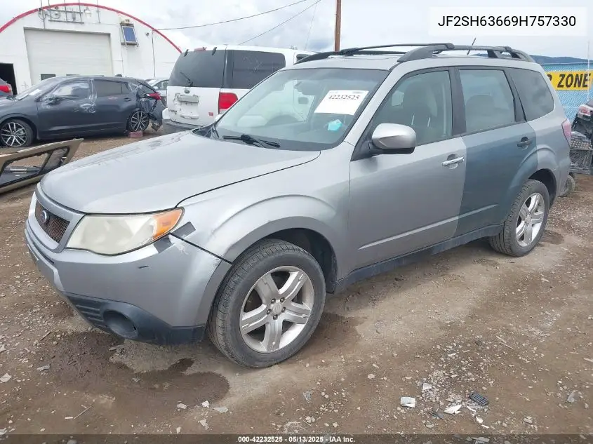 2009 Subaru Forester 2.5X VIN: JF2SH63669H757330 Lot: 42232525