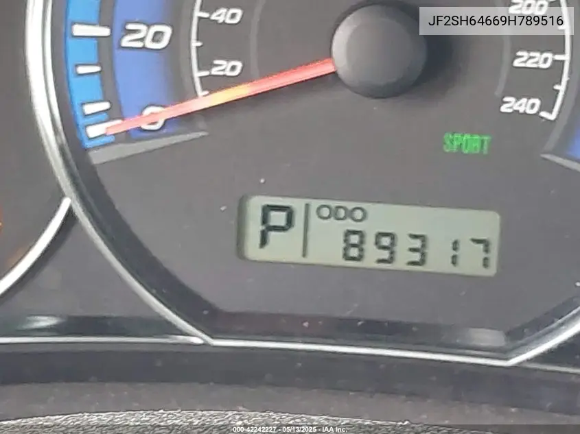 2009 Subaru Forester 2.5X Limited VIN: JF2SH64669H789516 Lot: 42242227