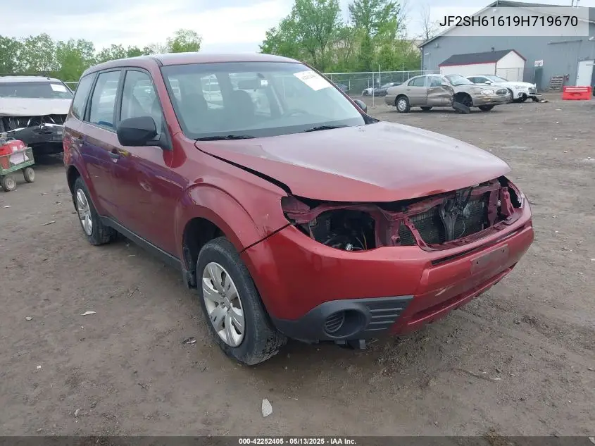 2009 Subaru Forester 2.5X VIN: JF2SH61619H719670 Lot: 42252405