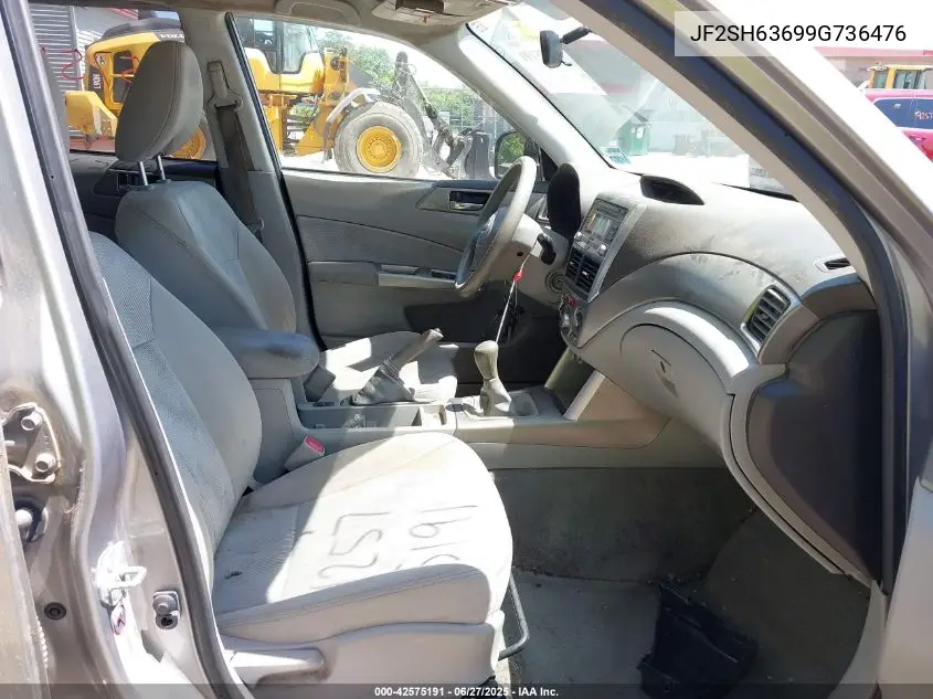 2009 Subaru Forester 2.5X VIN: JF2SH63699G736476 Lot: 42575191