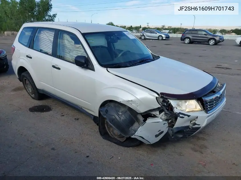 2009 Subaru Forester 2.5X VIN: JF2SH61609H701743 Lot: 42608420
